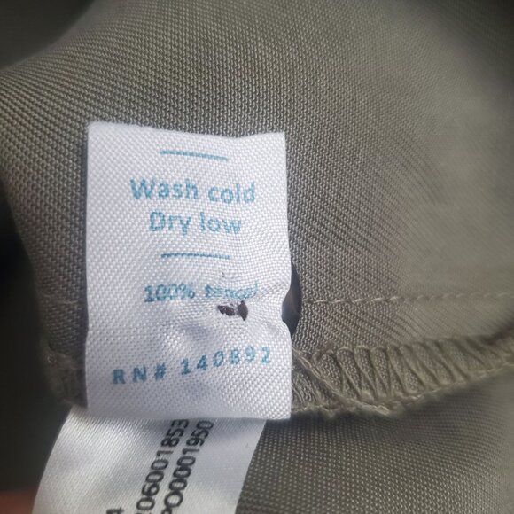 Marine Layer Renata dress Olive green sz medium button closure short sleeve new - Picture 13 of 16